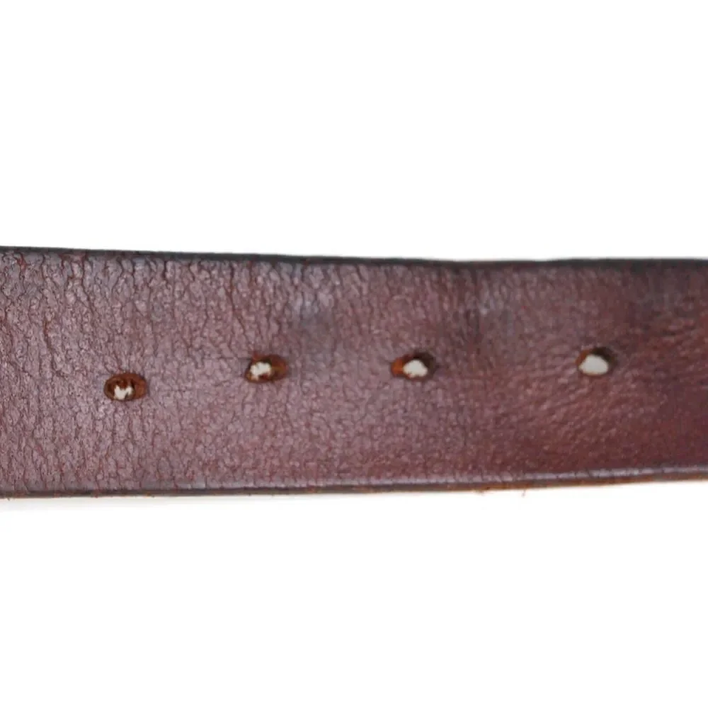 SADDLE BROWN GENUINE LEATHER 1 1/4
